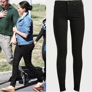 Mother Denim 'The Looker' Skinny Jeans in "Not Guilty Black" Size 24 ASO Meghan